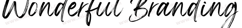 Wonderful Branding P字体转换
